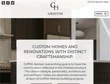 Tablet Screenshot of griffithhomes.ca